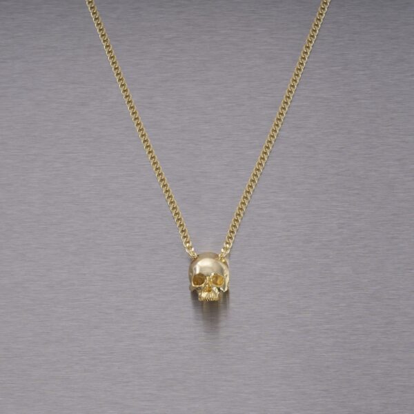 Naszyjnik Skull Travis Barker – Złoty