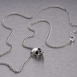 Naszyjnik Skull Travis Barker – Srebrny
