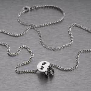 Naszyjnik Skull Travis Barker – Srebrny