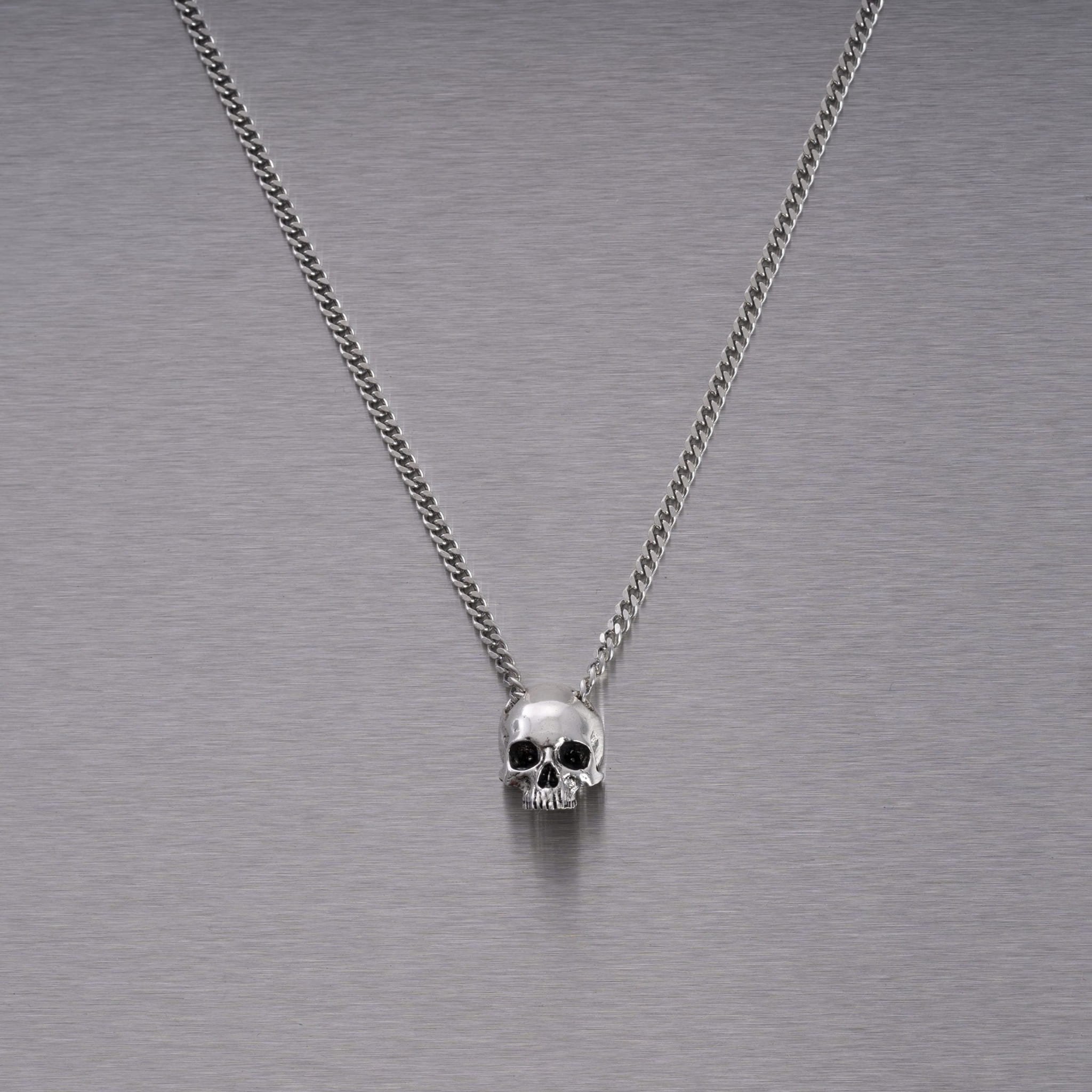 Naszyjnik Skull Travis Barker – Srebrny