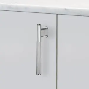 Uchwyt meblowy L-Bar Linear 125 – Srebrny