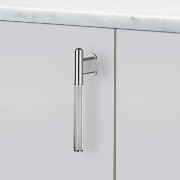 Uchwyt meblowy L-Bar Linear 125 – Srebrny