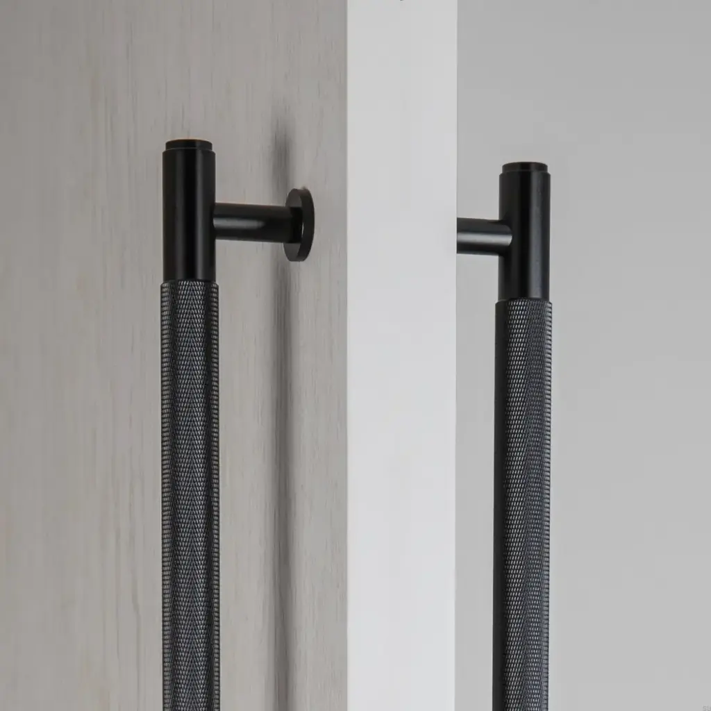 Uchwyt meblowy podłużny dwustronny Pull Bar Cross 225 – Czarny