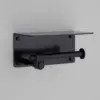 Uchwyt na papier toaletowy z półką Cast Welder’s Black – Czarny