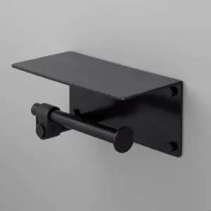 Uchwyt na papier toaletowy z półką Cast Welder’s Black – Czarny