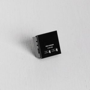 Moduł Gniazda podwójne USB do Euro Plate Standard Brytyjski – Czarny (UK)