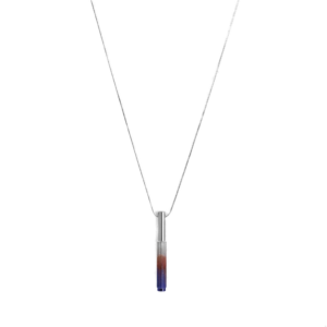 Naszyjnik z pionową zawieszką Linear – Srebrny