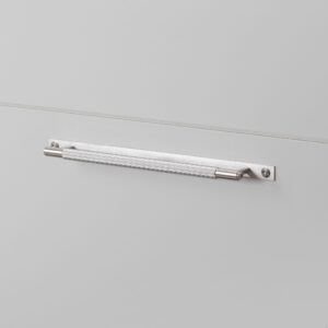 Uchwyt meblowy podłużny z podkładką Linear Plate 225 – Srebrny