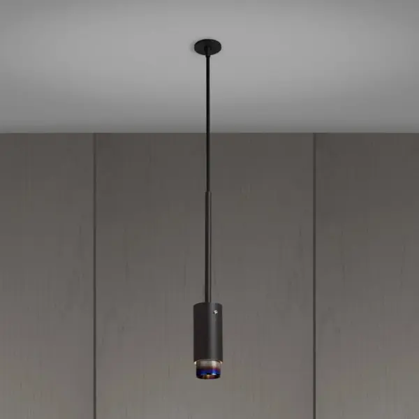 Lampa wisząca punktowa Exhaust Linear z em – Czarny