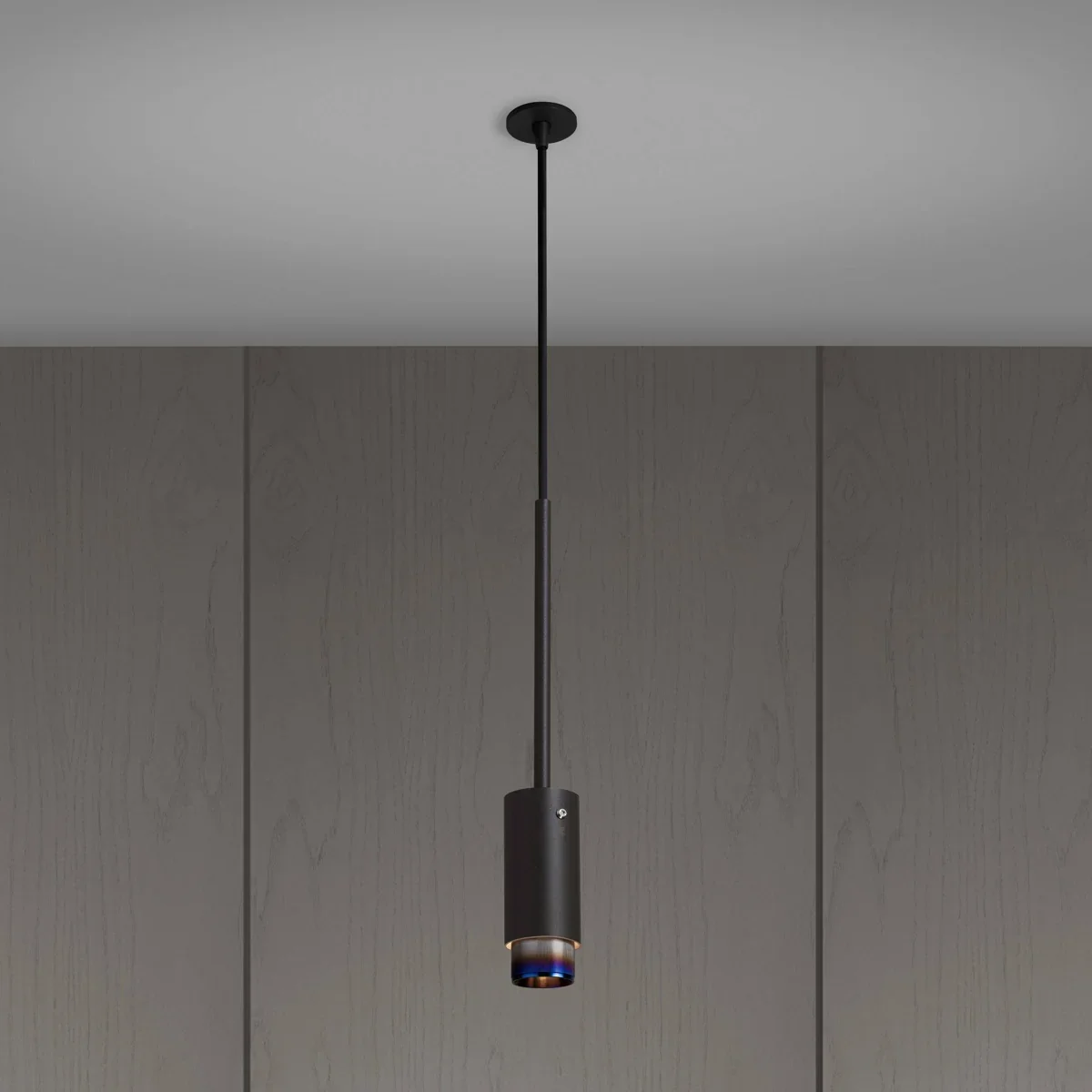 Lampa wisząca punktowa Exhaust Linear z em – Czarny