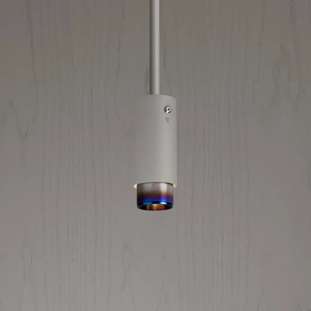 Lampa wisząca punktowa Exhaust Linear Szara z Paloną ą – Niebieski