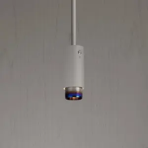 Lampa wisząca punktowa Exhaust Linear Szara z Paloną ą – Niebieski