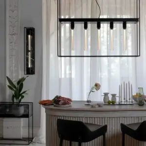 Lampa ścienna Caged Cross XL Marmur – Czarny