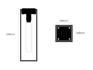 Lampa sufitowa Caged Cross 1.0 Marmur – Czarny