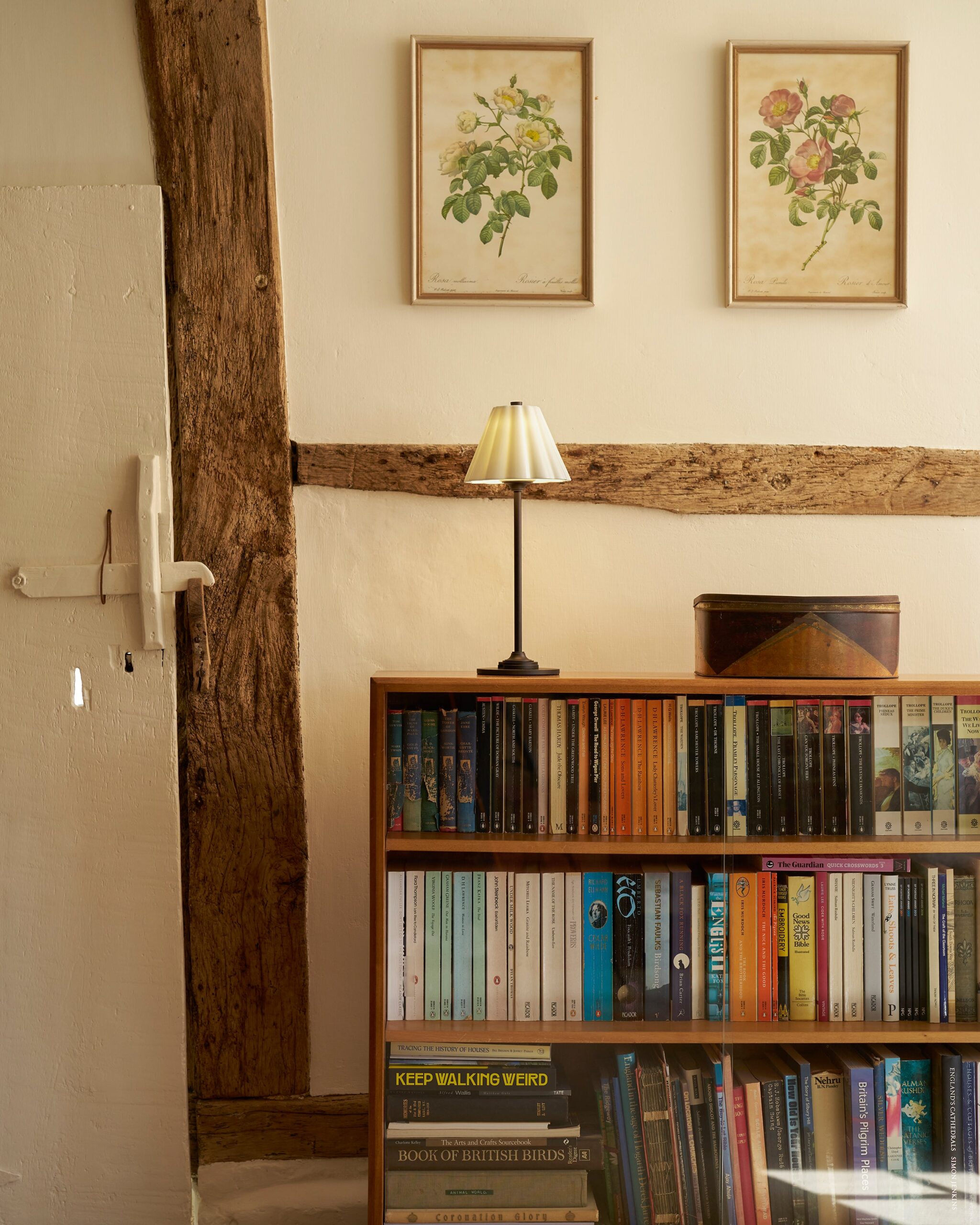 Cotswold lampa stołowa z delikatną porcelaną z możliwością ładowania – Brąz