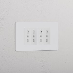 Grove 4-Module 4x Bipasso Socket – Paintable White