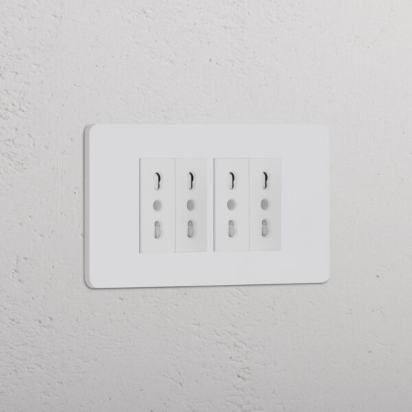 Grove 4-Module 4x Bipasso Socket – Paintable White