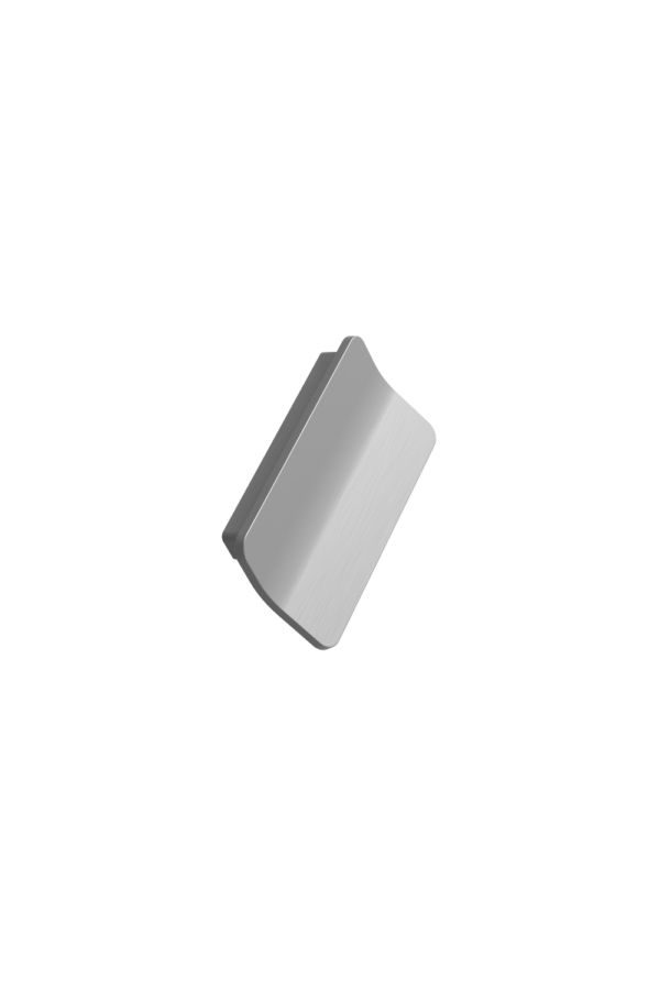 Uchwyt meblowy podłużny Leaf 64 Metalowy Srebrny
