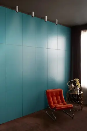 Lampa sufitowa punktowa Exhaust Linear Szara z Paloną ą – Niebieski