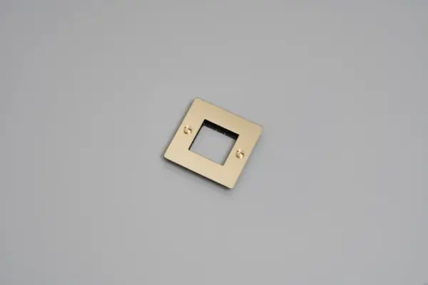 Ramka bez wypełnienia bez logotypu Plate 1G Standard Europejski – Złoty (EU)