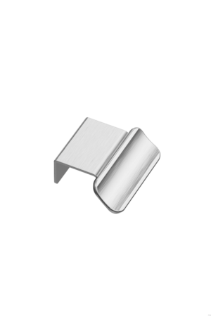 Uchwyt meblowy krawędziowy Volet 20 Aluminiowy Srebrny