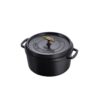 Garnek Cocotte Staub 6.7 L z m radełkowanym uchwytem – Czarny