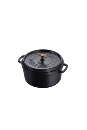 Garnek Cocotte Staub 6.7 L z m radełkowanym uchwytem – Czarny