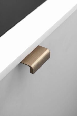 Uchwyt meblowy krawędziowy Artisan 20 Aluminiowy Złoty Szczotkowany