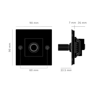 Ściemniacz bez logotypu LED Linear 1G 120W Standard Europejski – Srebrny (EU)
