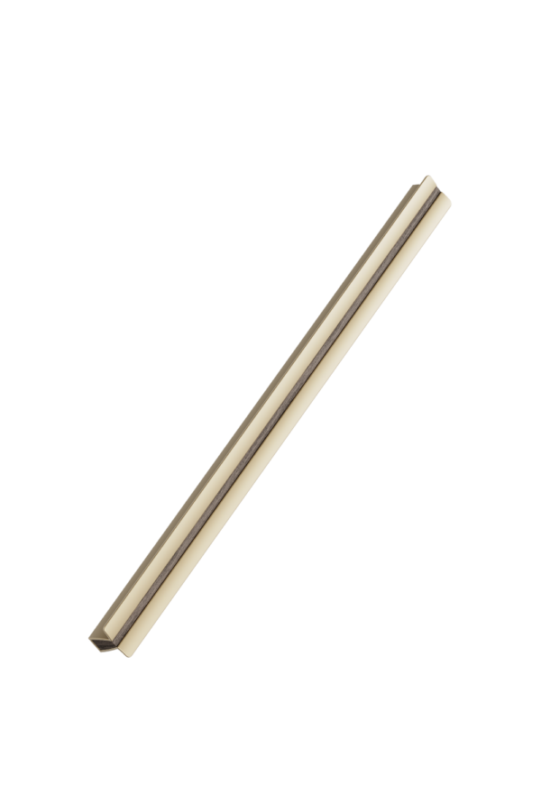 Uchwyt meblowy podłużny Papillon 320 Aluminiowy Złoty Matowy z Drewnem Dębowym