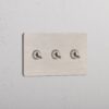 Grove 3-Module 3x Toggle Switch – Satynowy nikiel