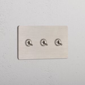 Grove 3-Module 3x Toggle Switch – Satynowy nikiel