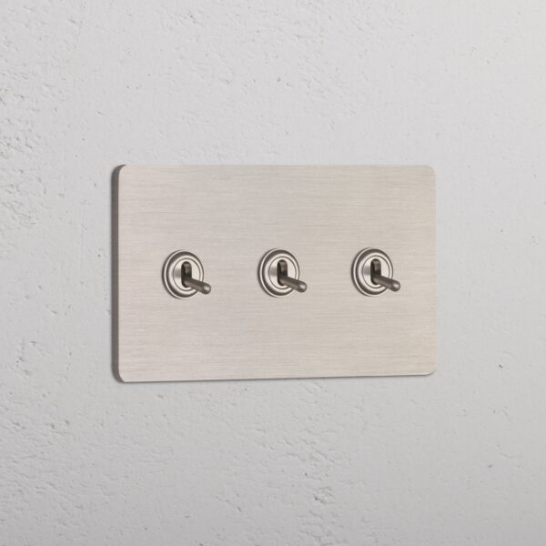 Grove 3-Module 3x Toggle Switch – Satynowy nikiel