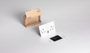 Gniazdo podwójne z USB Typ G UK 2G Standard Brytyjski – Biały (UK)