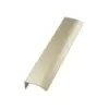 Uchwyt meblowy krawędziowy Edge Straight 100 Aluminiowy Złoty Szczotkowany