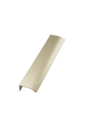Uchwyt meblowy krawędziowy Edge Straight 320 Aluminiowy Złoty Szczotkowany