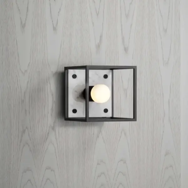 Lampa ścienna Caged Cross S – Biały
