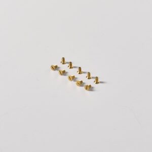 Kew M3.5 x 5mm front plate screws x10 – Antyczny mosiądz