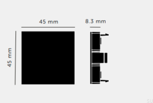 Zaślepka modułowa Blank 45mm Standard Europejski – Biały (EU)