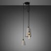 Żyrandol z kloszami 3.0 Hooked 2 m z m – Szary