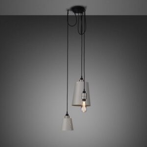 Żyrandol z kloszami 3.0 Hooked 2 m ze m – Szary