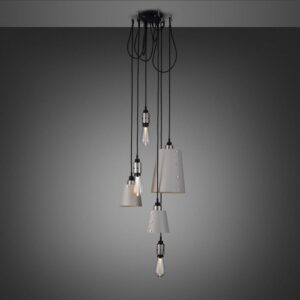 Żyrandol z kloszami 6.0 Hooked 2 m ze m – Szary