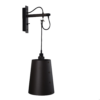 Lampa ścienna Hooked Cross L z Palonym Brązem