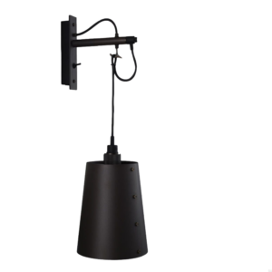 Lampa ścienna Hooked Cross L z Palonym Brązem