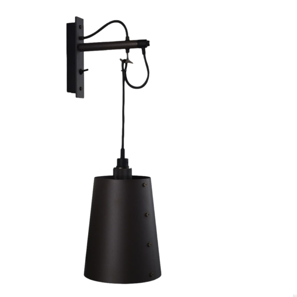 Lampa ścienna Hooked Cross L z Palonym Brązem