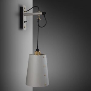 Lampa ścienna Hooked Cross L Szara z em – Szary