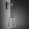 Lampa ścienna Hooked Cross L Szara ze m – Szary