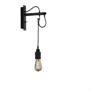 Lampa ścienna Hooked Nude z Palonym Brązem