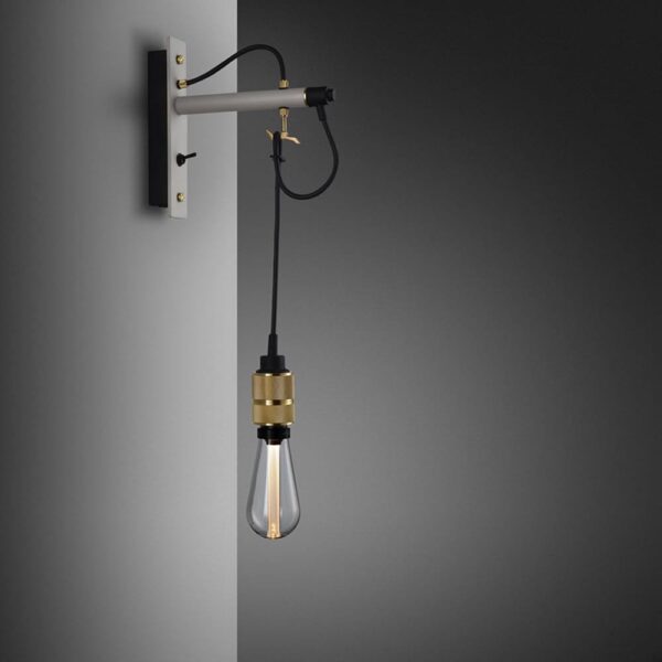 Lampa ścienna Hooked Nude Szara z em – Szary