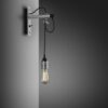 Lampa ścienna Hooked Nude Szara ze m – Szary